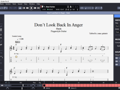 Dont Look Back In Anger - Oasis (GPX)